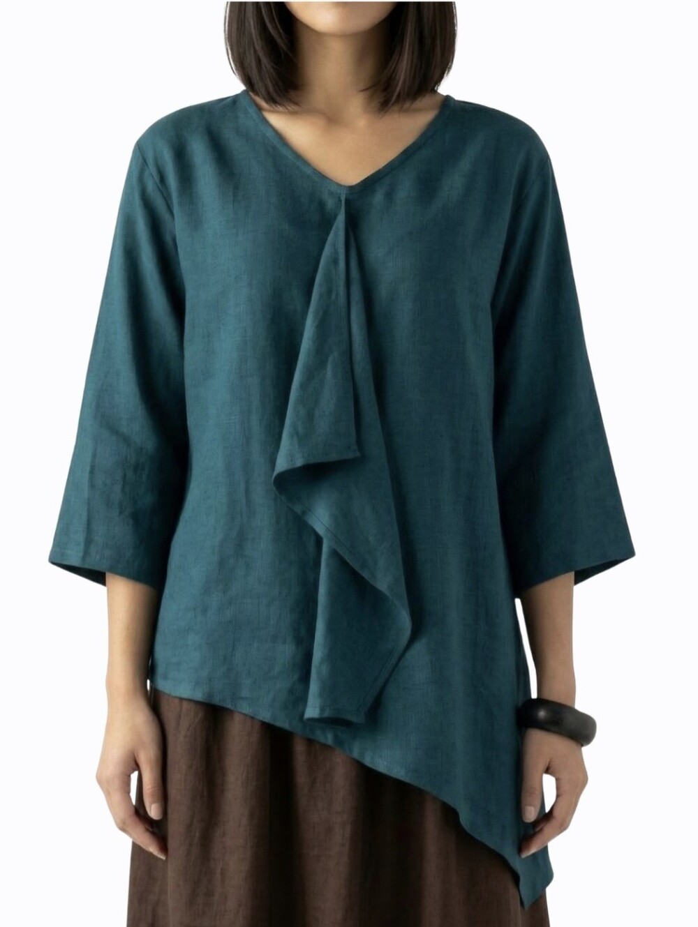 KALIYANA River Linen Blouse